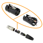 Conector XLR 3-Pin Hembra, Soldable, DMX - Miniatura 3