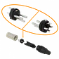 Conector XLR 3-Pin Macho, Soldable, DMX - Miniatura 2