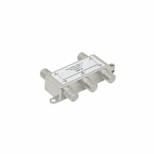Divisor Coaxial 1x4 F-H a F-H, 5-2400MHz, Splitter TV Satelital GT-SP41