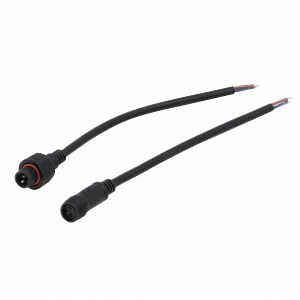 Par de Cables 20+20cm Macho-Hembra 2-pin Volantes Conectores Multiuso-DC (Código: PAR-2PIN)