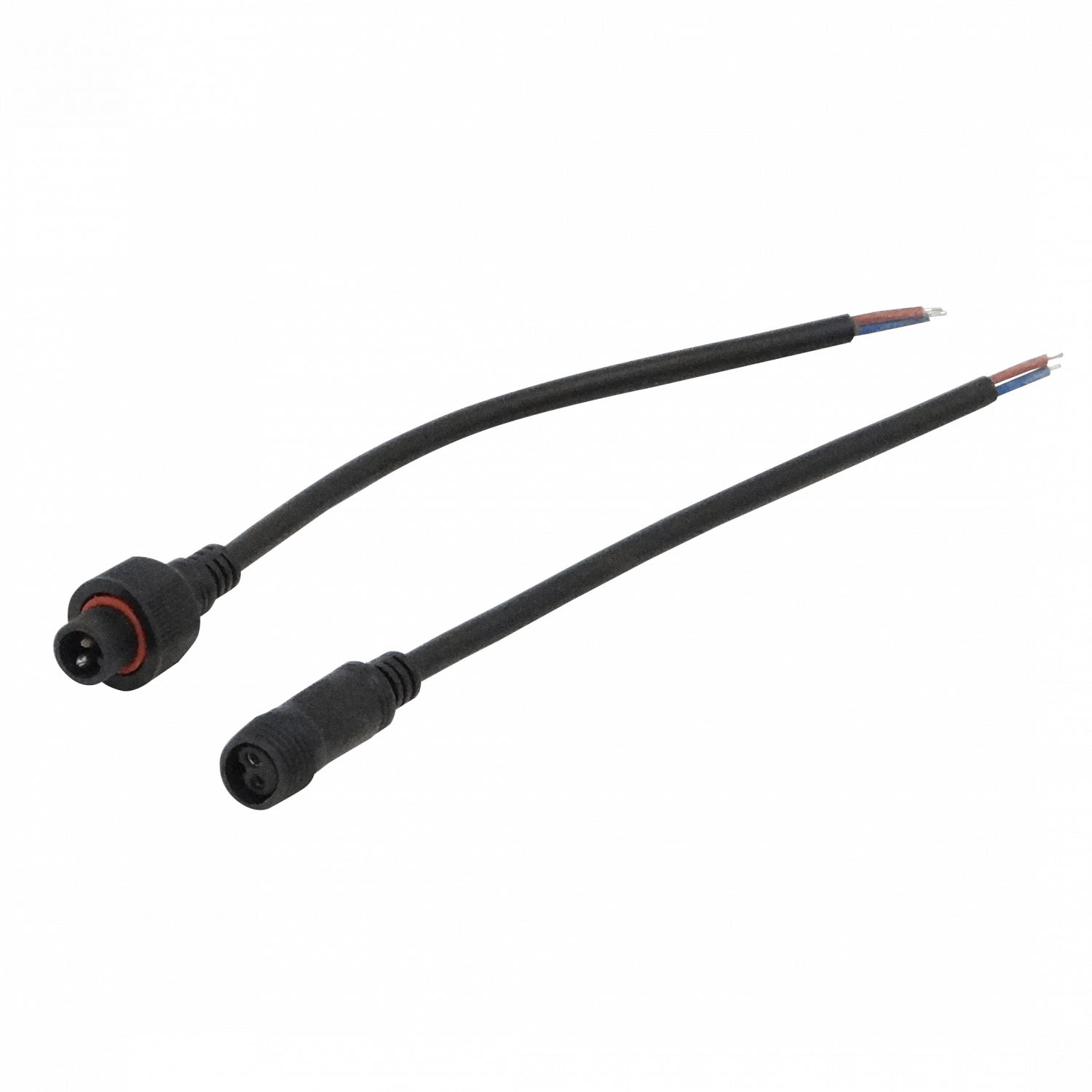 Par de Cables 20+20cm Macho-Hembra 2-pin Volantes Conectores Multiuso-DC (Código: PAR-2PIN) 1