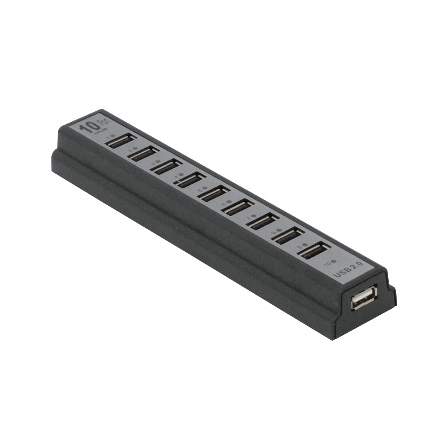HUB 10-USB2.0 Cargador-2A inc-5VDC/10W 6
