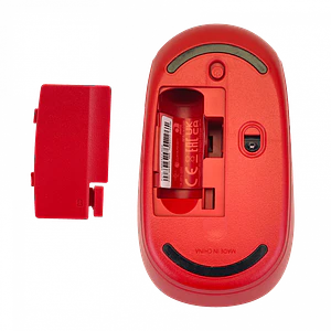 Mouse Rojo USB-AM inalambrico 2,4GHz req/1-AA Flame Red