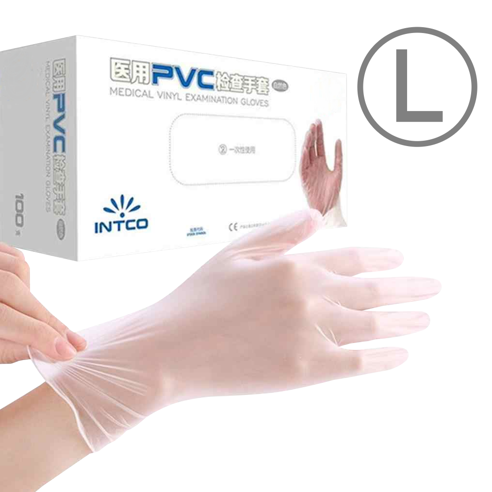 Guantes PVC Blanco Desechables Talla L (50 pares, 100 unidades)   3