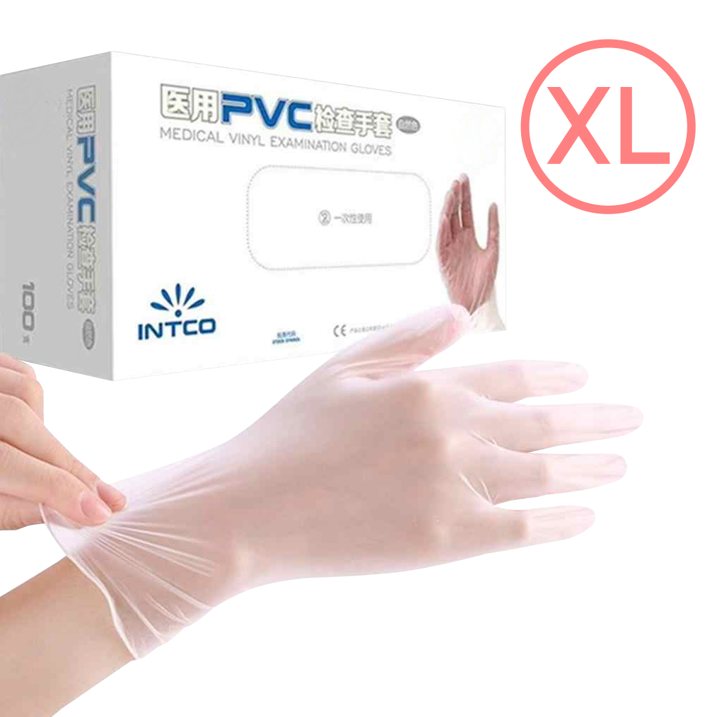 Guantes PVC Blanco Desechables Talla XL (50 pares, 100 unidades) 1