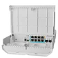 Switch MikroTik NETPOWER-LITE-7FR, 8 Puertos 1G, 7-PoE-in, 2-SFP+ 10G, SwOS - Miniatura 3
