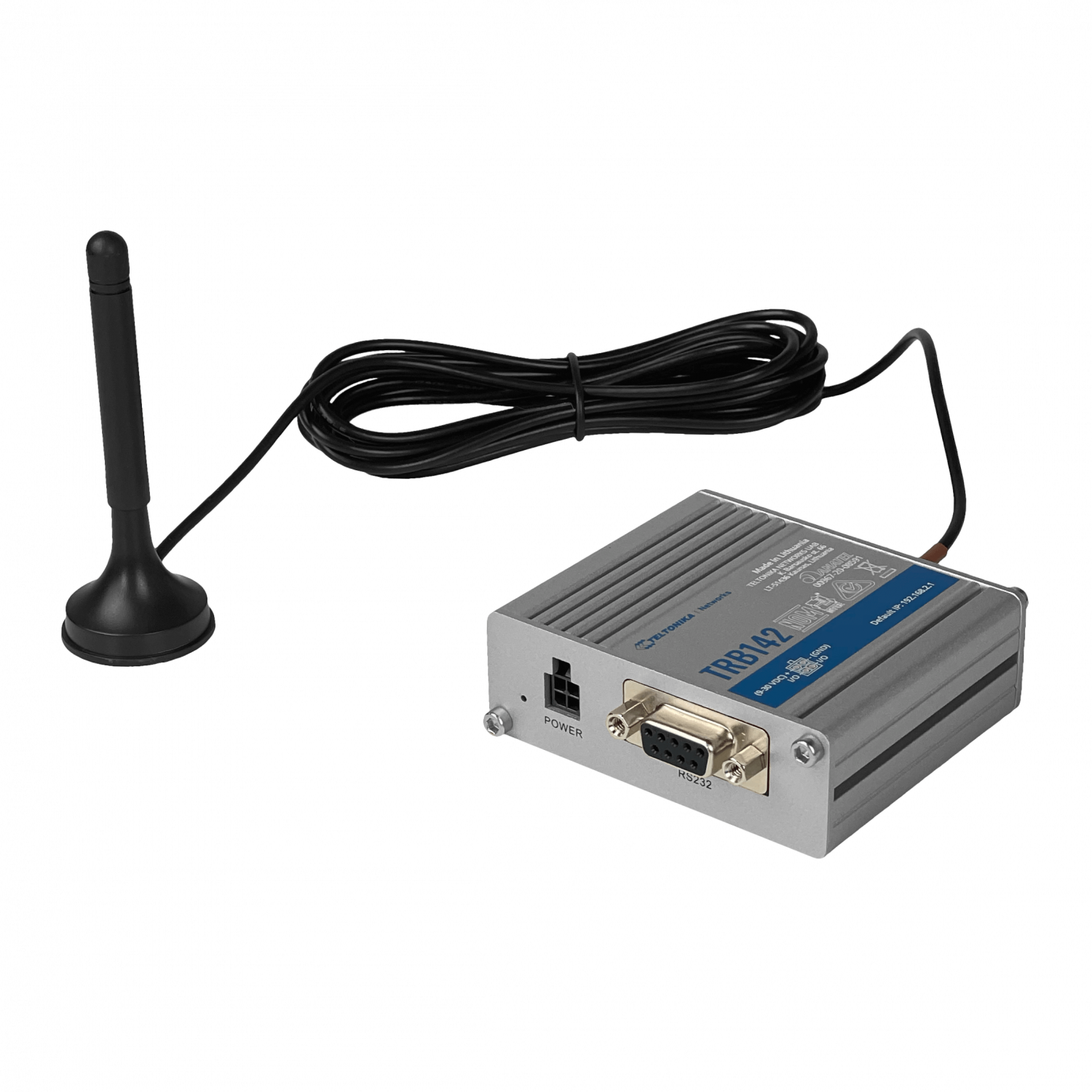 Gateway 4G LTE TELTONIKA TRB142 RS232 Cat1 1 SIM USB 2xI/O 9-30V SMA 4