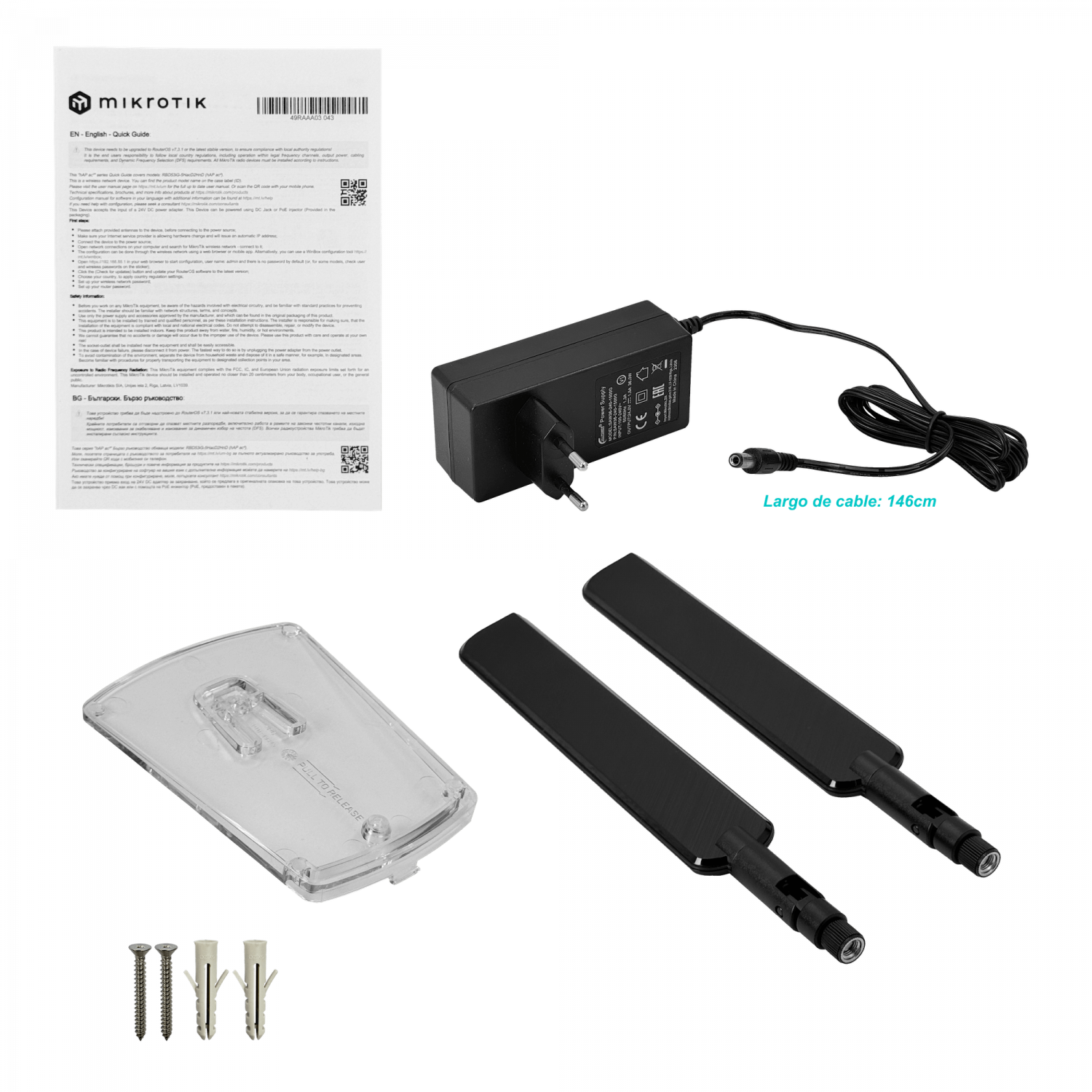 Router Inalámbrico MikroTik hAP ac³ - Doble Banda con 5 Puertos Gigabit 4