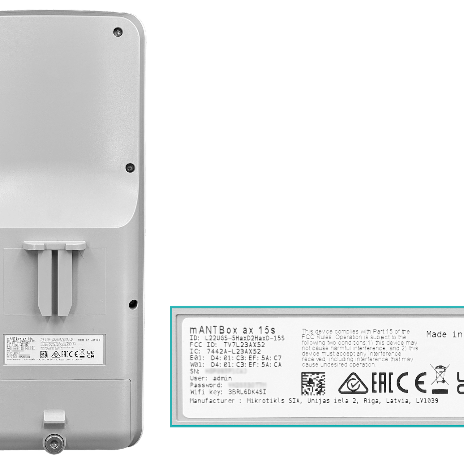 Estación Base MikroTik mANTBox ax 15s - Wi-Fi 6 de Doble Banda para Exteriores 1