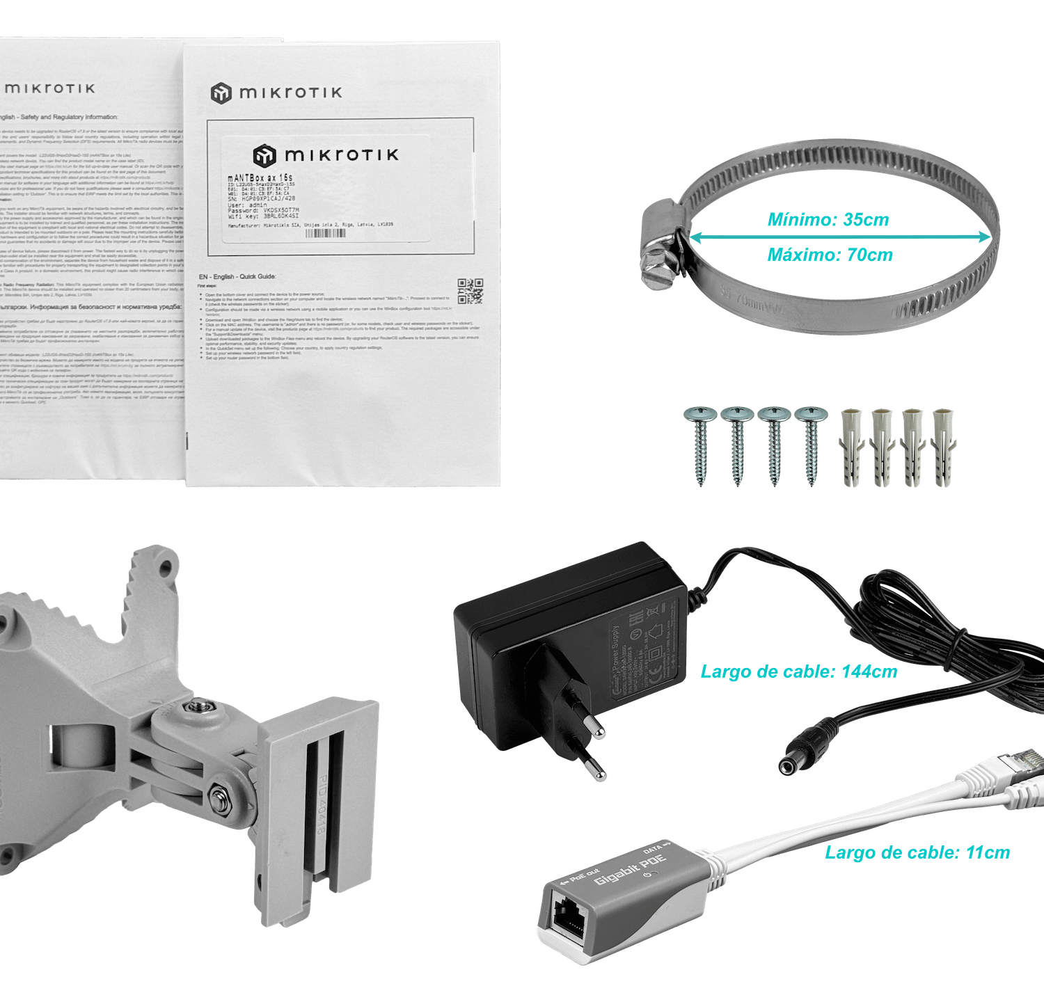 Estación Base MikroTik mANTBox ax 15s - Wi-Fi 6 de Doble Banda para Exteriores 4