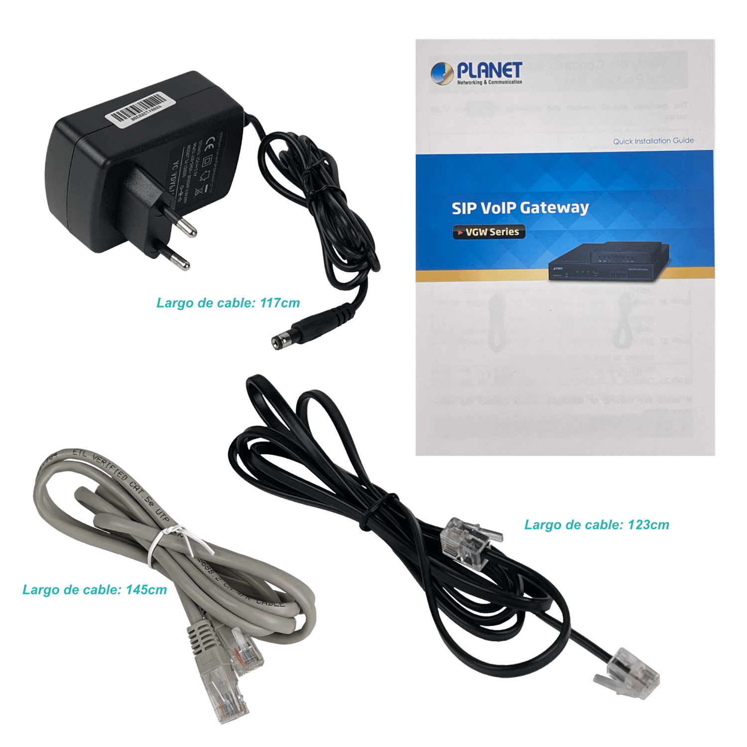 PLANET Router VoIP 8-FXS-RJ11-H 3-100 1-WAN genera 8linea telef analog 5