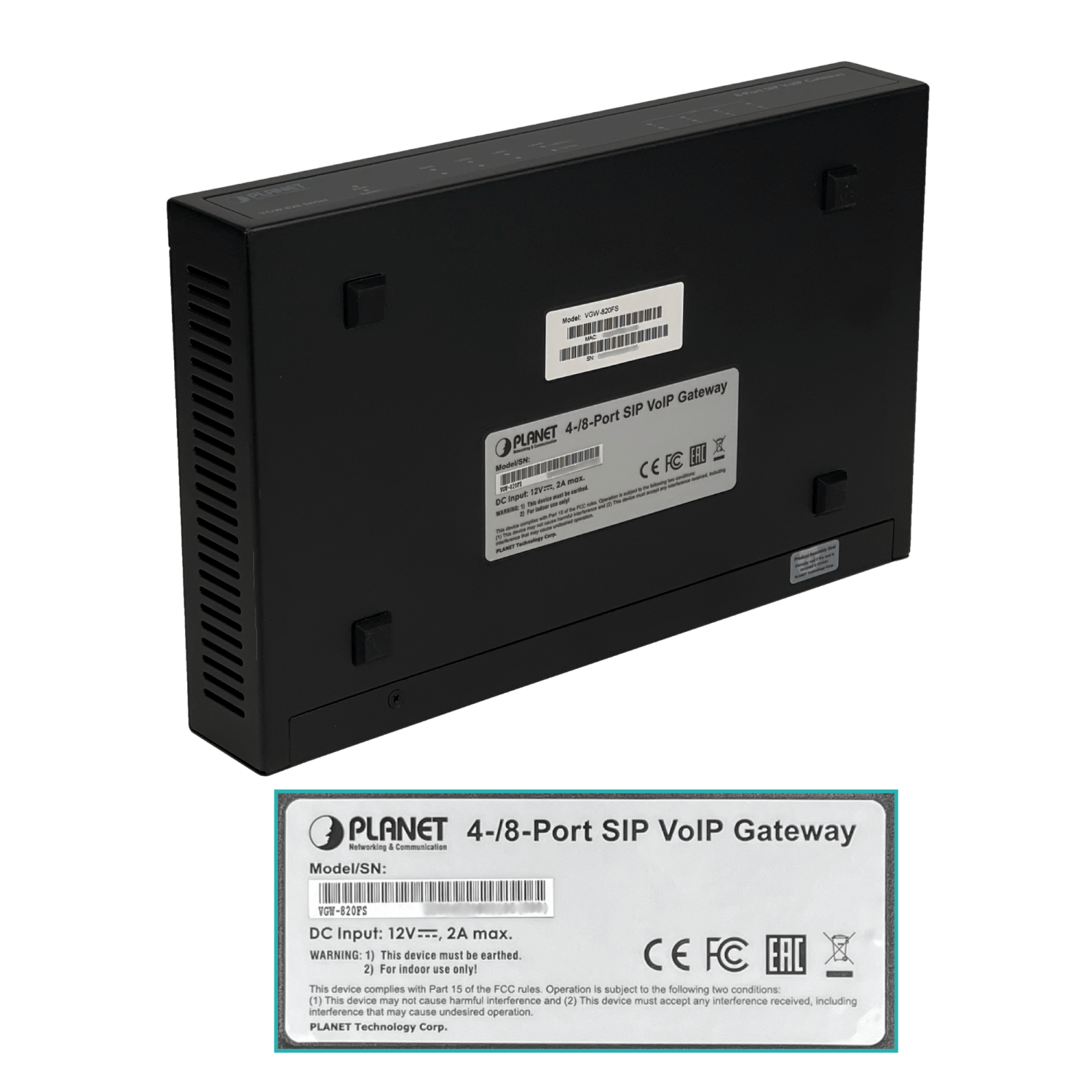 PLANET Router VoIP 8-FXS-RJ11-H 3-100 1-WAN genera 8linea telef analog 6