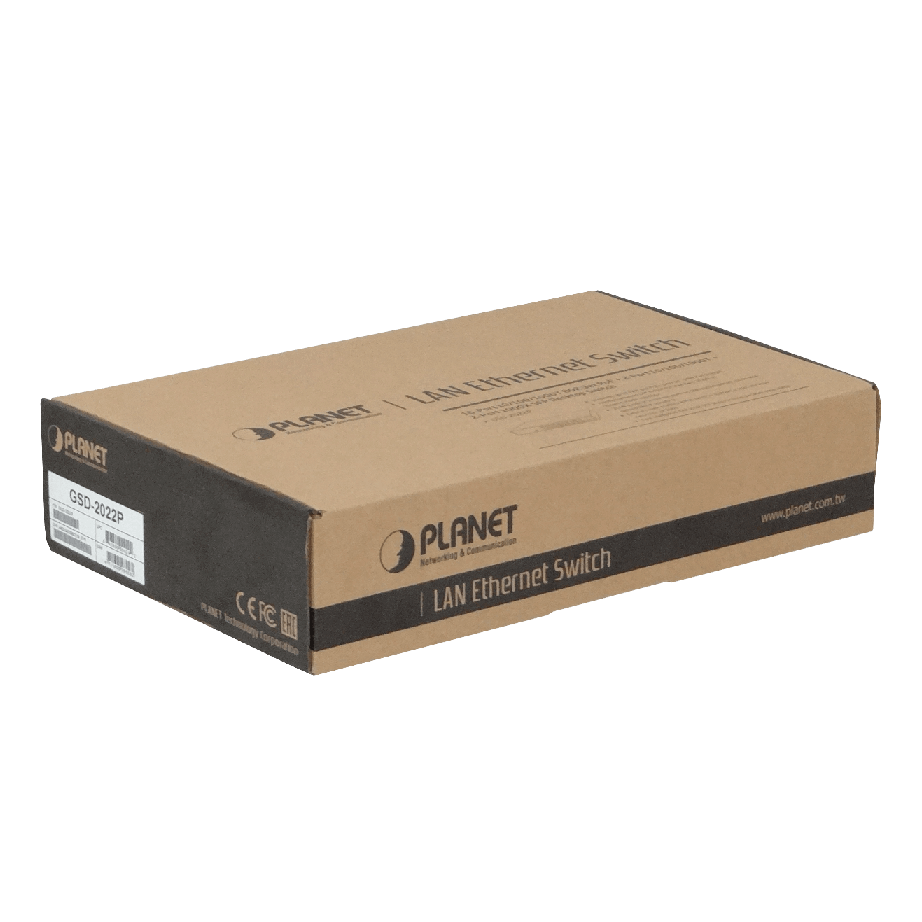 PLANET 18-1000(16-PoE+af/at) 185W-tot 2-SFP Switch Rack19p 20-puertos 2