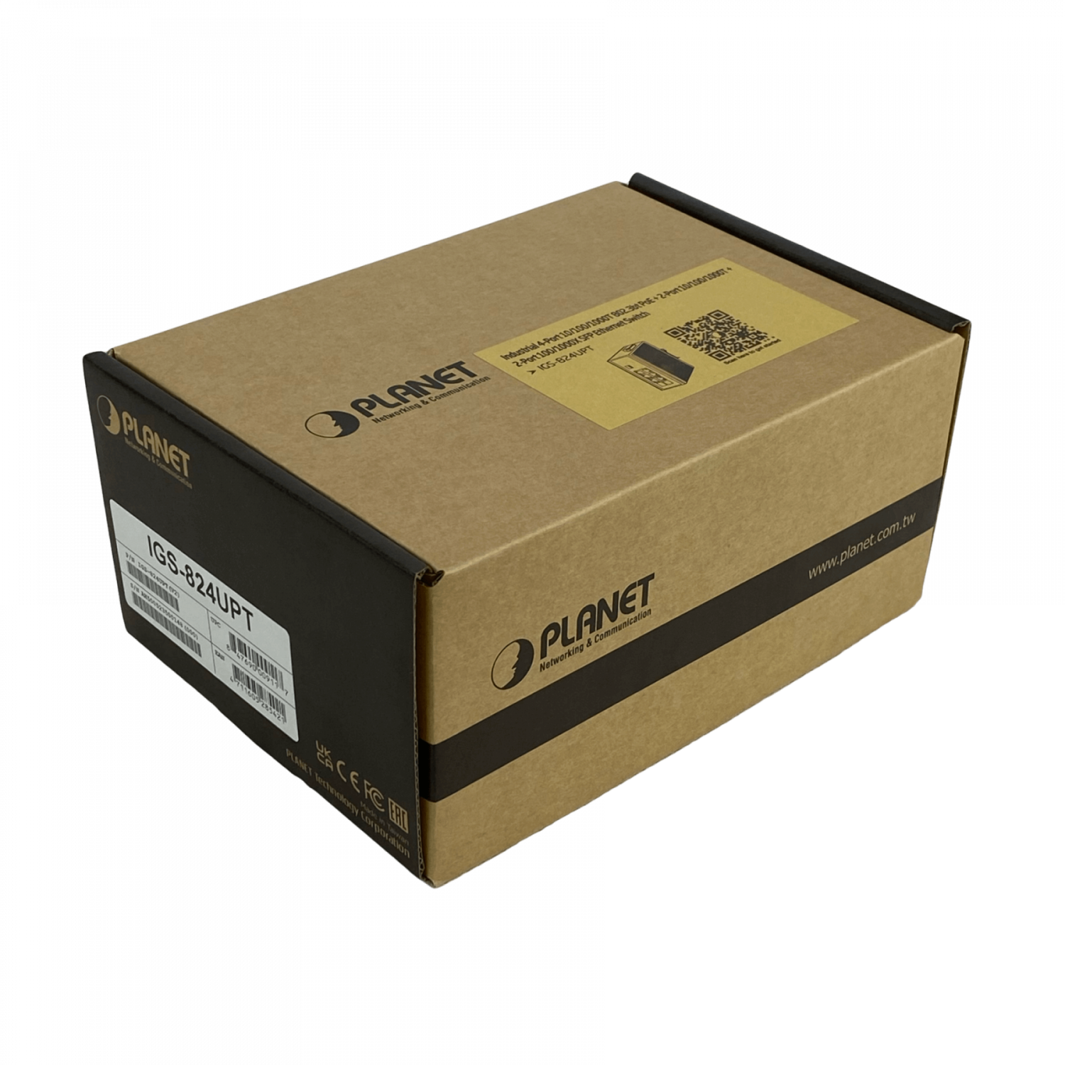PLANET 4-1000-PoE++ 2-1000 2-SFP 240W-tot RielDIN Switch Indust 8p 7