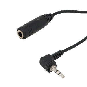 Cable de Audio 3.5mm Hembra a 2.5mm Macho, 12cm