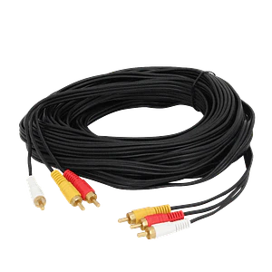 Cable Audio Video 3 RCA Macho a 3 RCA Macho, 10 Metros