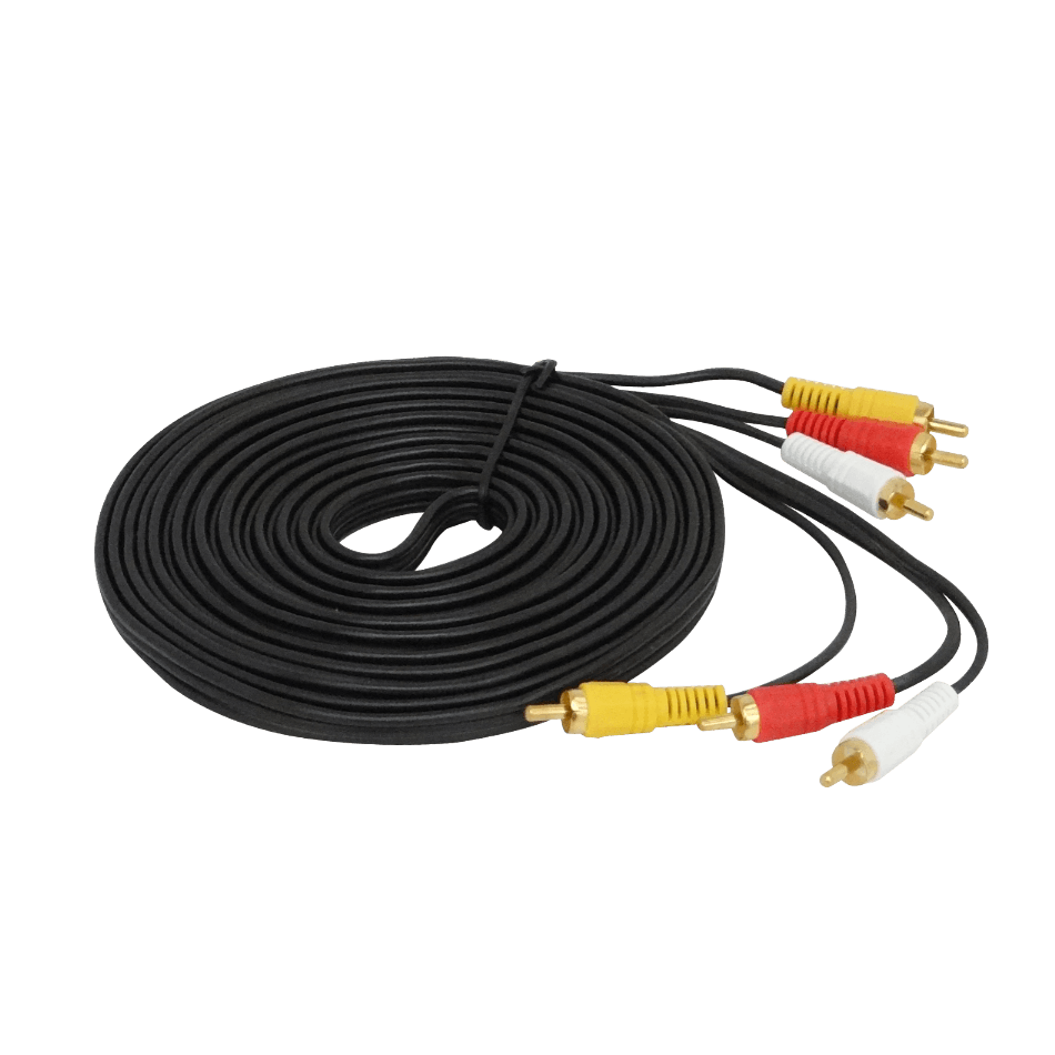 Cable Audio Video 3 RCA Macho a 3 RCA Macho, 5 Metros 3