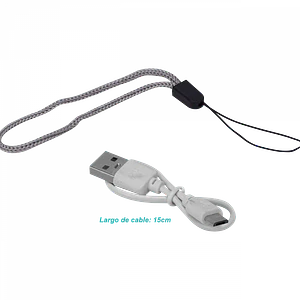 Linterna Recargable LED-Barra req-cargador-USB pila interna sellada