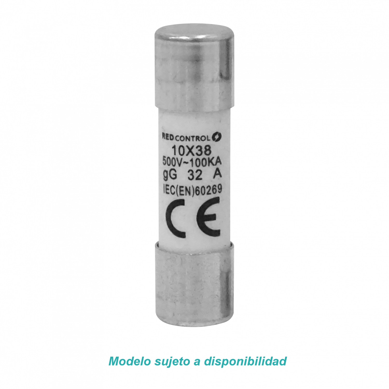 32A 10x38mm 500V 100KA Fusible Cilindrico 36mm-Largo 9,5mm-Diametro 2