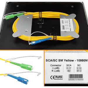Bobina de Lanzamiento Monomodo 9/125 SC/APC-SC/UPC 10 km - BOB-10AC