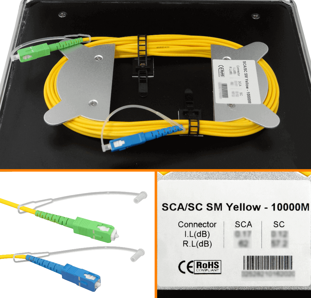 Bobina de Lanzamiento Monomodo 9/125 SC/APC-SC/UPC 10 km - BOB-10AC 1
