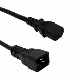 C13-Hembra-10A C20-Macho-16A Cable Poder 1,5-1,8mt Negro