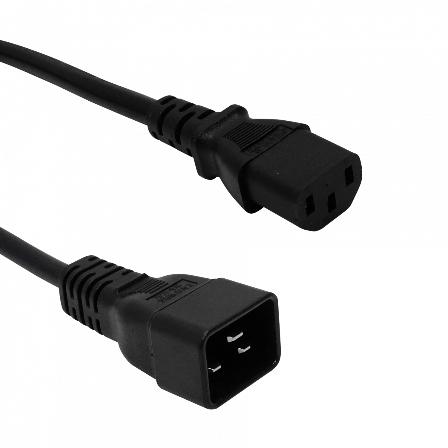 C13-Hembra-10A C20-Macho-16A Cable Poder 1,5-1,8mt Negro 1