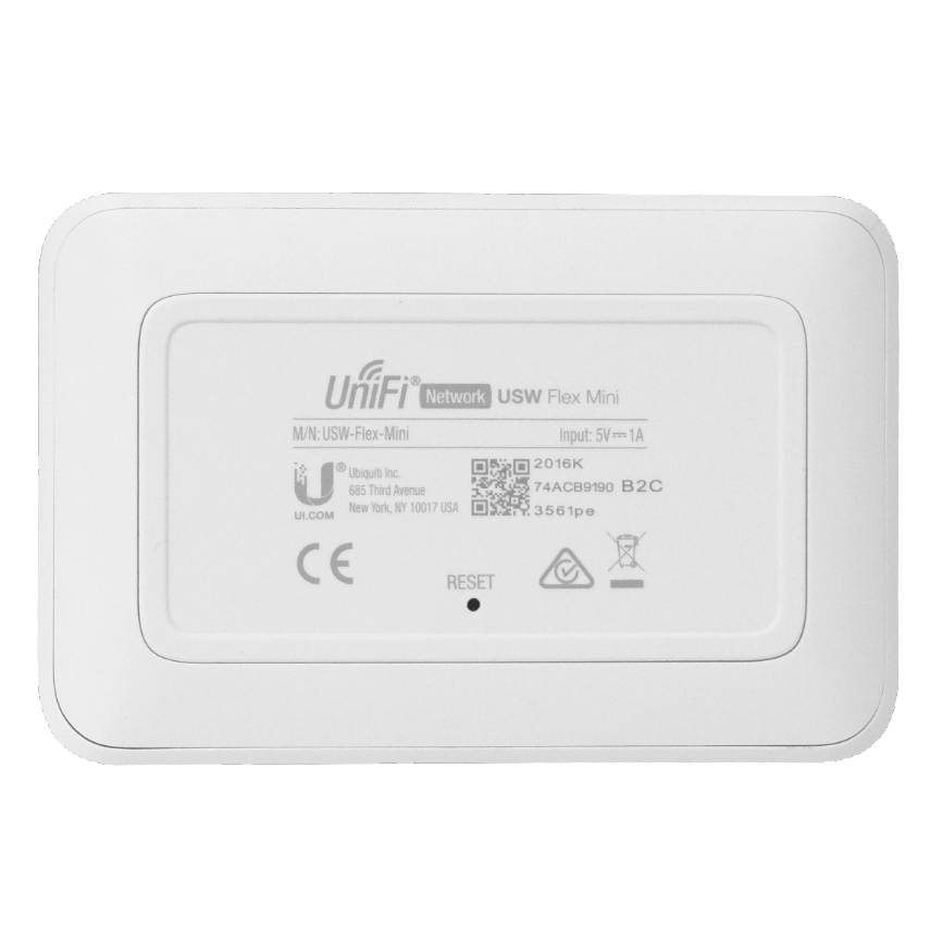 5 unidades de Conmutador Gestionado de 5 Puertos Gigabit Ethernet,Ubiquiti UniFi Switch Flex Mini 2