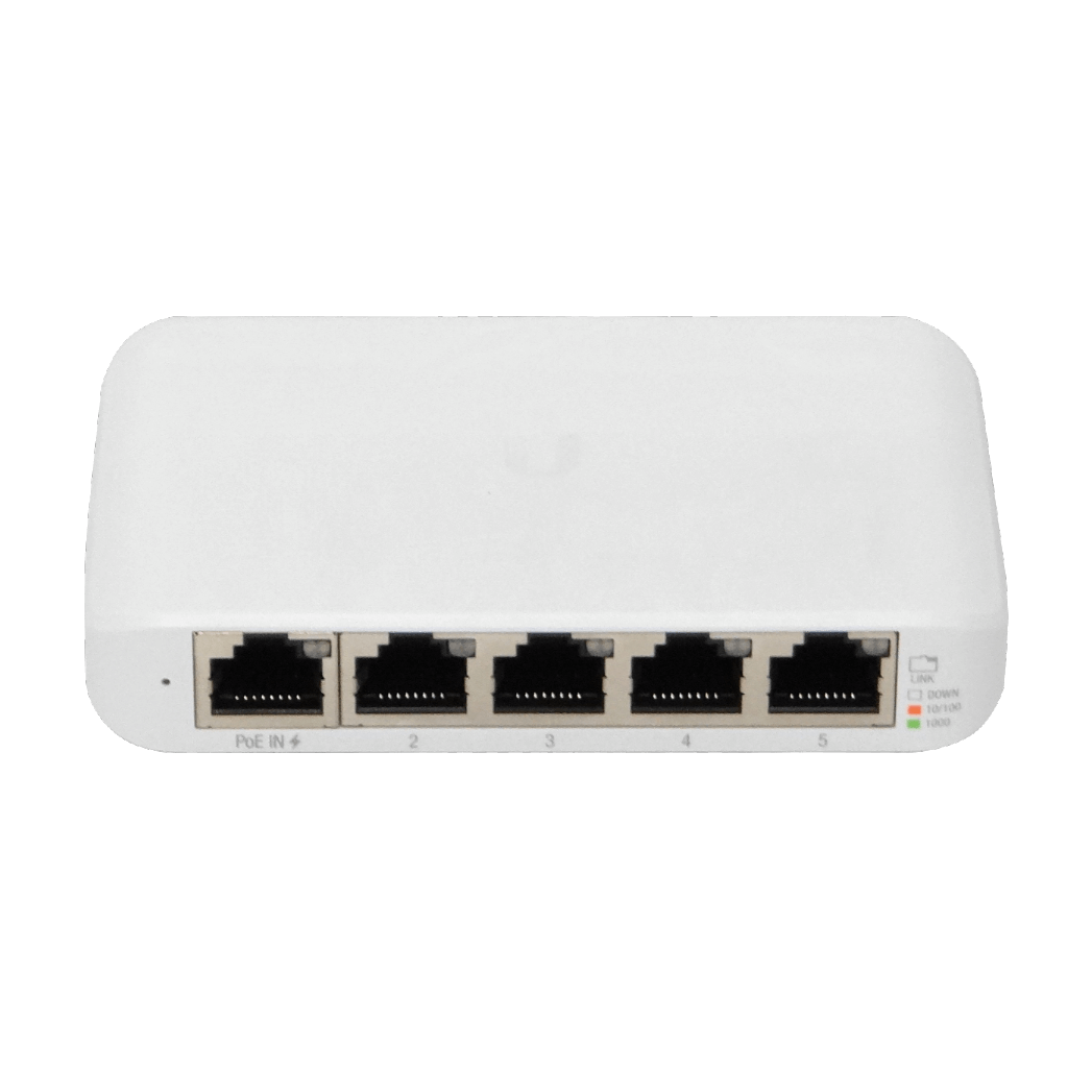 5 unidades de Conmutador Gestionado de 5 Puertos Gigabit Ethernet,Ubiquiti UniFi Switch Flex Mini 5