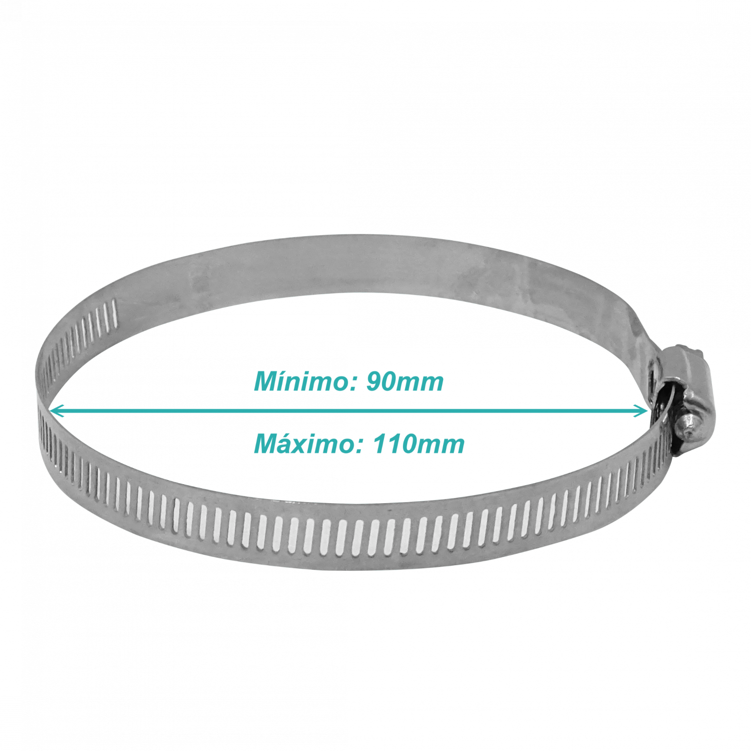 Diametro-90-110mm Espesor-12mm Abrazadera Metalica Ajustable 2