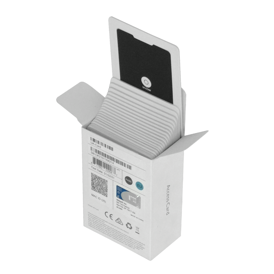 Tarjeta NFC Ubiquiti UA-CARD - 20 Unidades, 13.56MHz, Proximidad AES-128 UniFi-Access 1