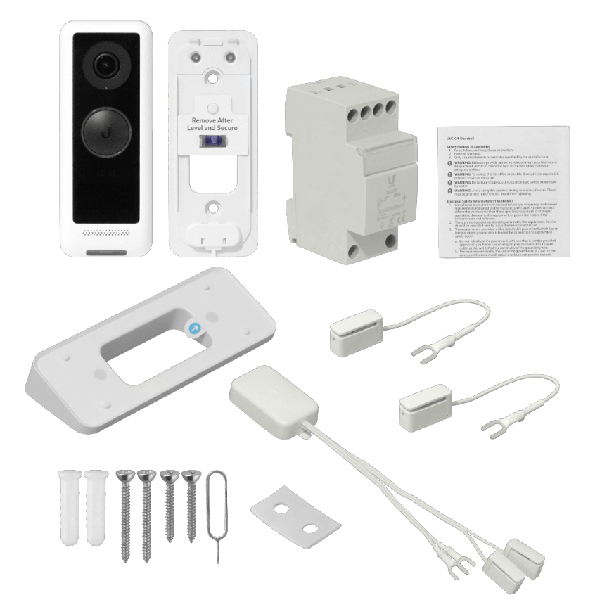 Timbre Inteligente con Cámara de Visión Nocturna, Ubiquiti G4 Doorbell, WiFi UniFi Auto-Link, Blanco 7