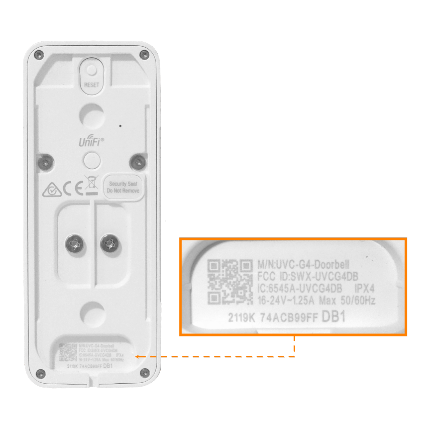 Timbre Inteligente con Cámara de Visión Nocturna, Ubiquiti G4 Doorbell, WiFi UniFi Auto-Link, Blanco 8