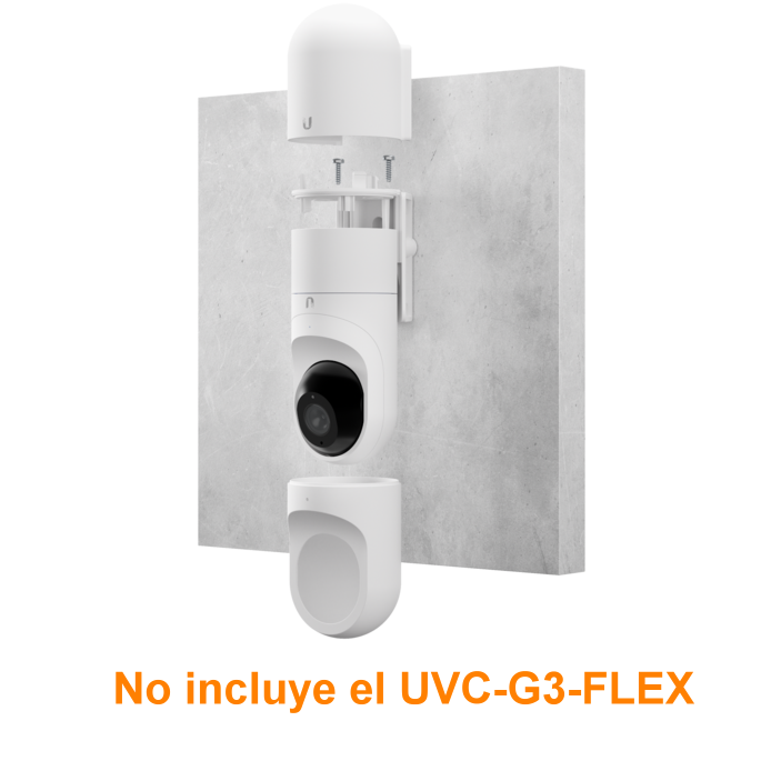 Soporte UniFi Flex Pro Mount Blanco - Montaje Versátil y Resistente para Cámaras G3 y G5 Flex 4