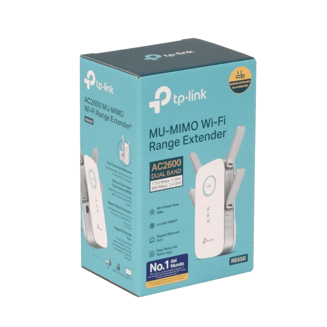 Extensor de Rango TP-Link RE650 Wi-Fi AC2600 con 4 antenas de alto rendimiento 3