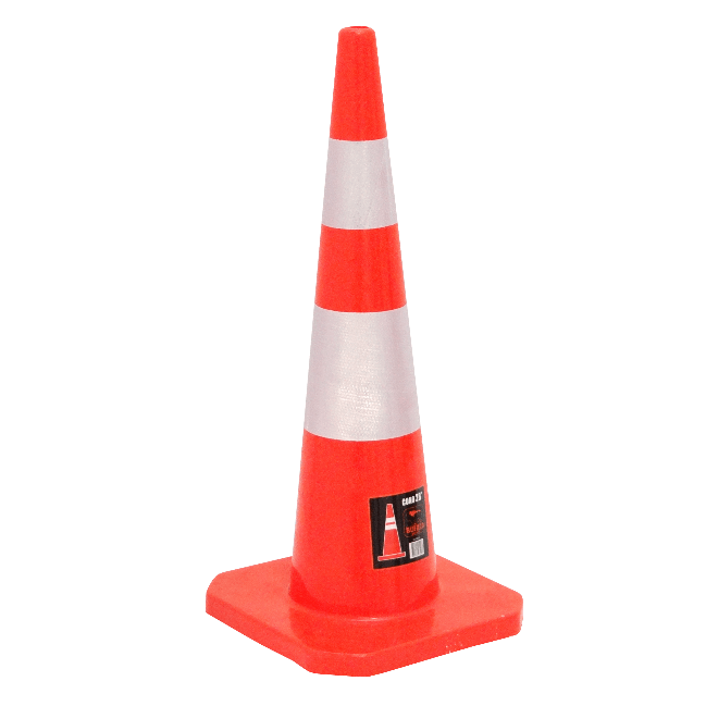 Cono de Seguridad 28” Naranja con Cinta Reflectante Doble RFX   1