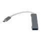 Hub USB 4 puertos USB3.0 conector USB-C aluminio cable 4cm - Miniatura 1