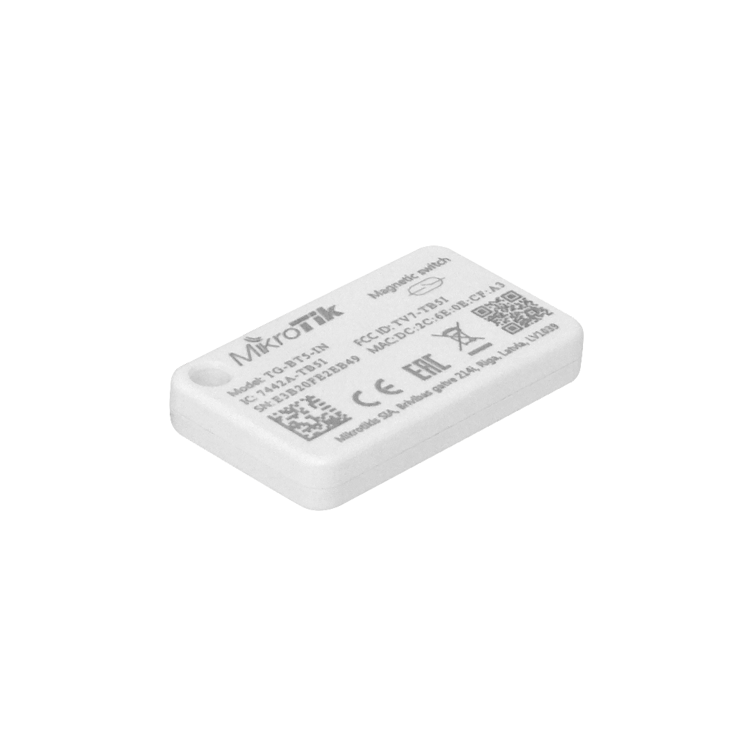 Tag MikroTik TG-BT5-IN BLE iBeacon Bluetooth 5.2 352kb IP54, seguimiento de inventario en interiores 1