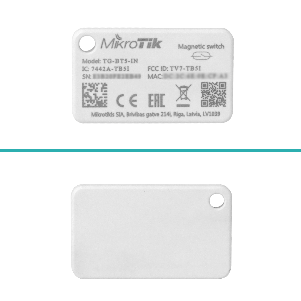 Tag MikroTik TG-BT5-IN BLE iBeacon Bluetooth 5.2 352kb IP54, seguimiento de inventario en interiores 2