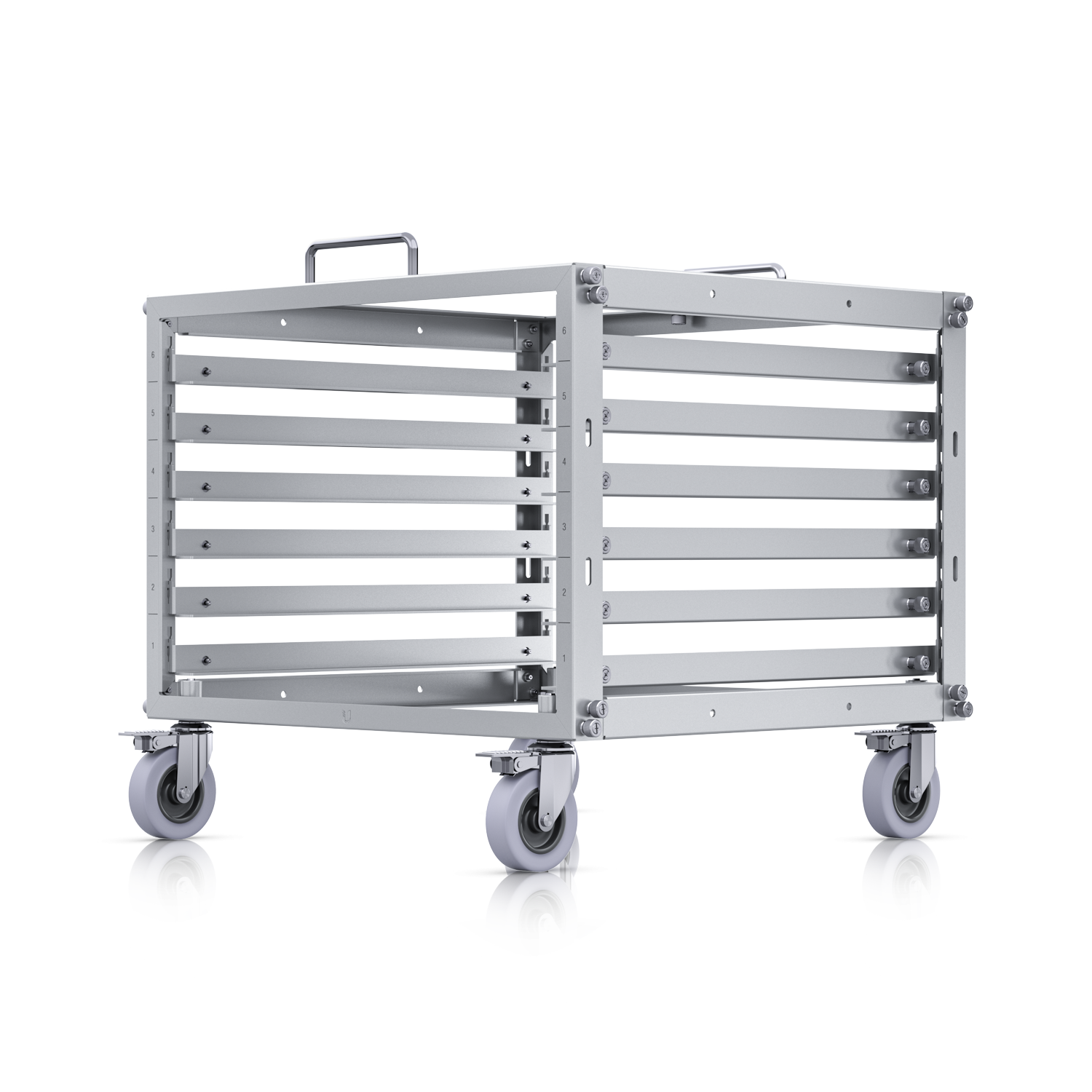 Bastidor Rack Ubiquiti URACK - 6U, Armable, con Ruedas y Patch 24xKeystone 4
