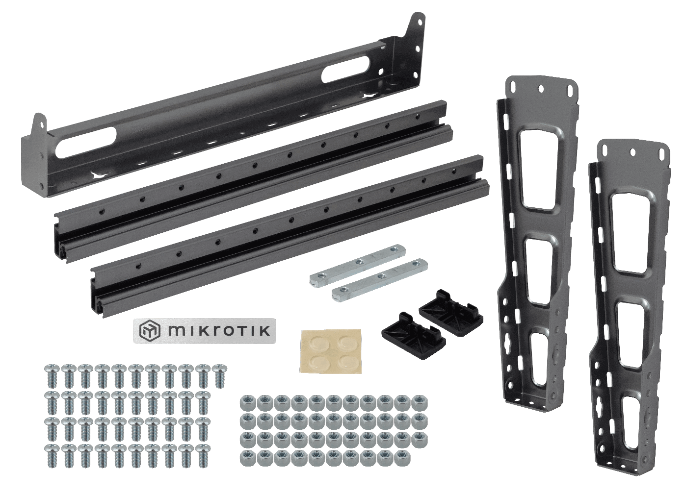 MIKROTIK Bastidor Simple Negro 2-Pilares 507mm-Altura Desarmado SR-10U 1