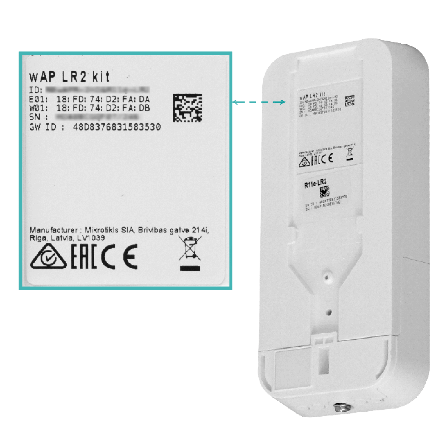 Punto de Acceso Inalámbrico MikroTik wAP LR2 - 2.4 GHz, LoRa 5
