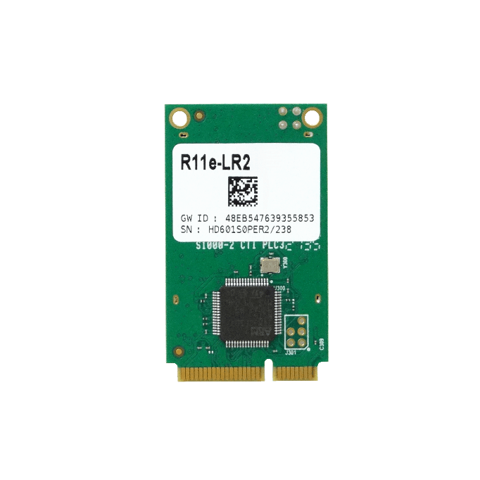 Tarjeta de Red MikroTik R11E-LR2 2.4GHz LoRaWAN MiniPCIe LBT U.FL 1