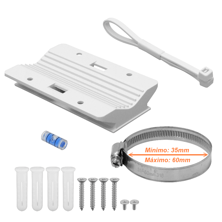 UBIQUITI UFiber NAP p/UF-LOCO UF-NANO UF-AE incl montaje poste 35-60mm 5