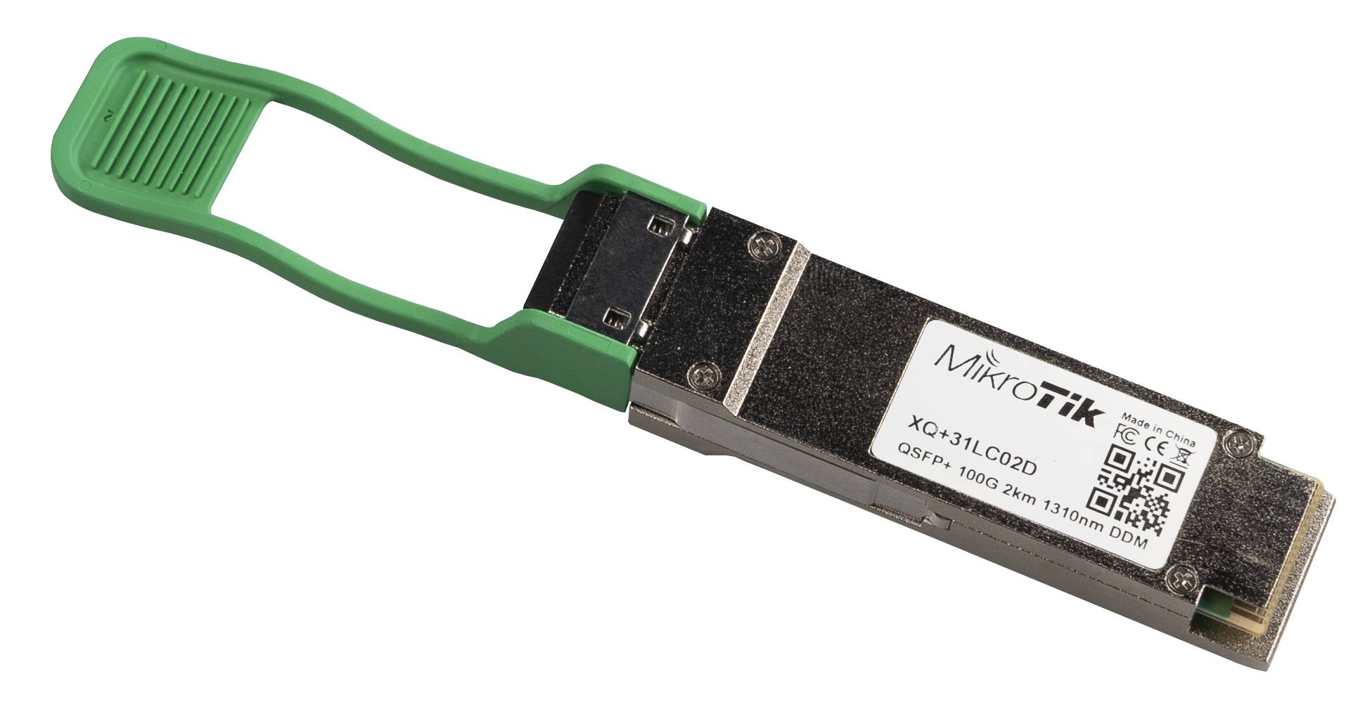 Módulo QSFP28 MikroTik XQ+31LC02D, 100G, Distancia hasta 2 km, Conector LC, Alta Velocidad 3
