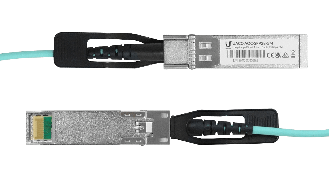 Cable de Conexión Directa UniFi UACC-AOC-SFP28-5M - Fibra Óptica Multimodo, 25 Gbps, 5m 4