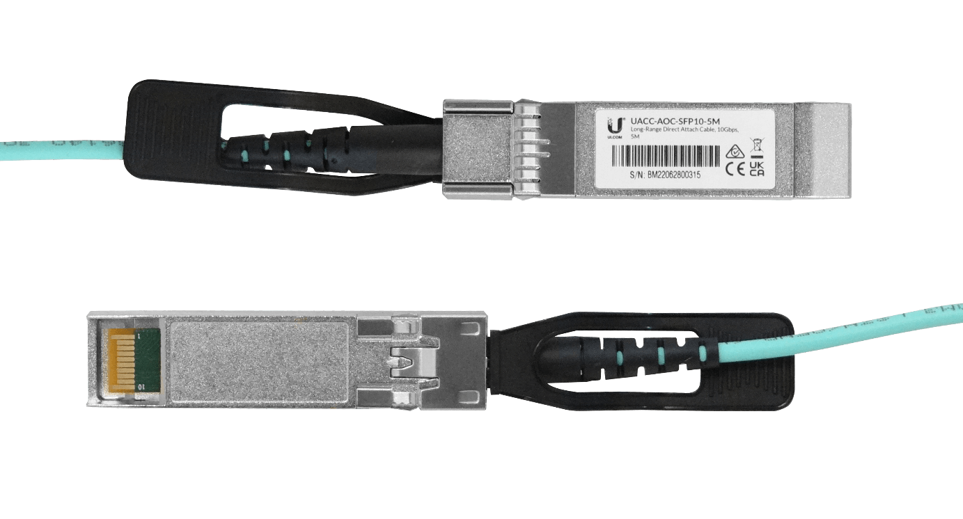 UBIQUITI 5mt SFP+10Gbps Cable 3mm Fibra-MM Directa UACC-AOC-SFP10-5M 2