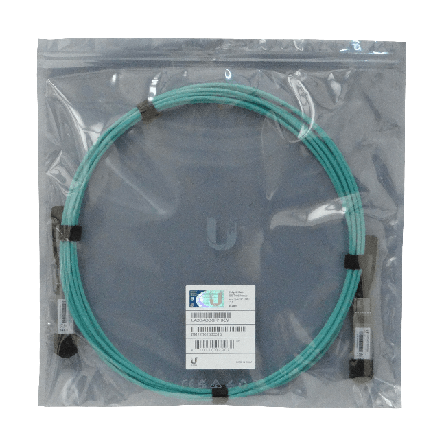 UBIQUITI 5mt SFP+10Gbps Cable 3mm Fibra-MM Directa UACC-AOC-SFP10-5M 4
