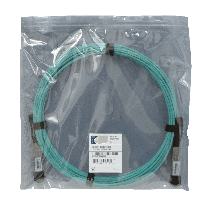 Cable Fibra MM Ubiquiti UA2-10 - SFP28 25Gbps, 3mm, Longitud 10 m 2