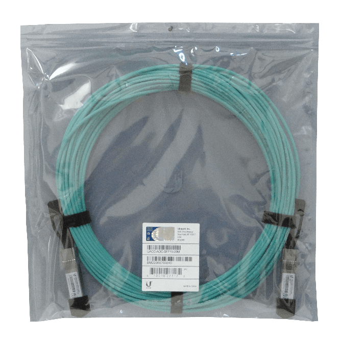 Cable Fibra MM Ubiquiti UA1-20 - SFP+ 10Gbps, Directo, 3mm, Longitud 20m 4